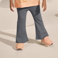 thumbnail image 5 of Piuwrlz Kids Bell Bottoms Pants Girls Casual Play Leggings Yoga Pant Navy Size 2 T, 5 of 5