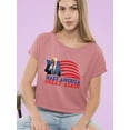 thumbnail image 2 of Make America Great Again Shirt Crop Tee Women's, 2 of 4