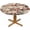 Cherry Blossom, variant on Seashells Round Table Cloth Wooden Nautical Starfish Elastic Edged Table Cover Fade and Stain Resistant Table Cloths Easy to Clean Fits Tables 40-44" Diameter