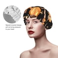 thumbnail image 4 of Easygdp Bee and Honey Shower Caps for Women, Double Waterproof Layers Shower Cap, Quick Drying Bath Hair Cap Reusable, 4 of 9