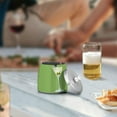 thumbnail image 5 of Yayeee Ashtray with Lid for Cigarette Smokeless Stainless Steel Home Ash Holder, Green Martini Glass, 5 of 7