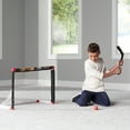 thumbnail image 7 of Franklin Sports NHL Chicago Blackhawks Mini Hockey Set -Kids Knee Hockey Goal, Ball, + 2 Mini Hockey Stick Combo Set - Youth NHL Team Indoor Toy Knee Hockey Sets - NHL Official - Ages 3+, 7 of 7