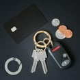 thumbnail image 3 of 5pcs Metal O Ring Spring Clasps for DIY Jewelry Openable Round Carabiner Keychain Bag Clips, 3 of 7