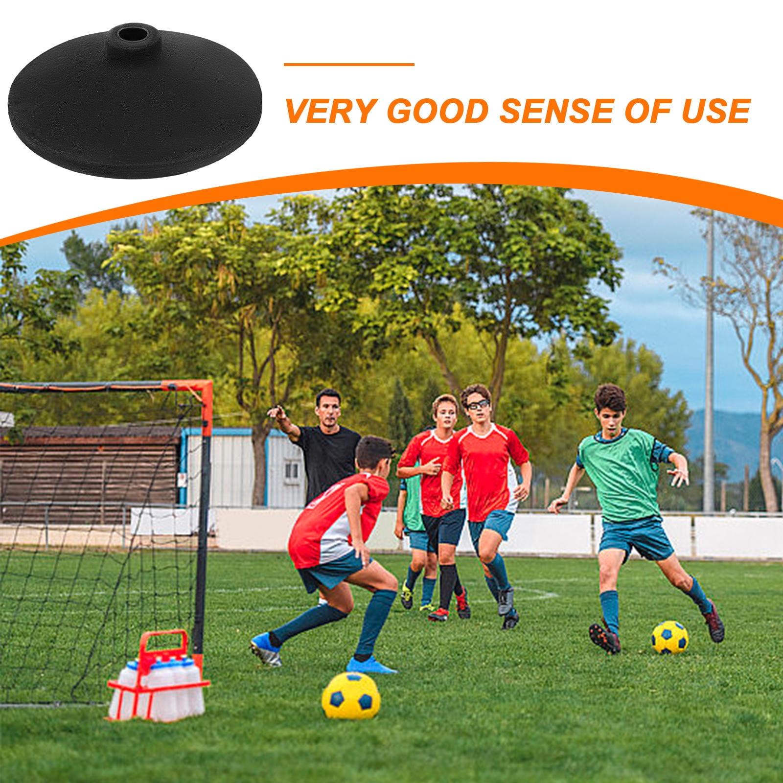 SWETRACE Durable Rubber Pole Base for Soccer Agility Training and Basketball Sports Equipment