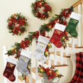 thumbnail image 3 of putnchl Christmas Socks Candy Boots With Small Bells Holiday Gift Bags Christmas Trees Boots For Fireplace, 3 of 4