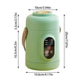 thumbnail image 3 of SIfdSeng Multifunctional Portable Cooking Mini Ceramic Glazed Inner with Steamer and 12 Hour Timer for Meals, 3 of 5