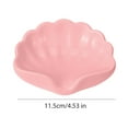 thumbnail image 5 of Shoreew 1/2Pcs Soap Box Shell Shaped Drain-Free Soap Tray Compact Size Plastic Automatic Drainage Function Bathroom Soap Rack, 5 of 7