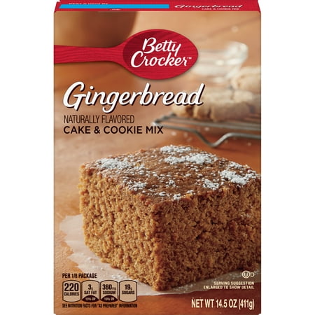 Betty Crocker Gingerbread Cake and Cookie Mix, 14.5 oz