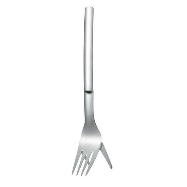 Ounissouiy Tenedor de sandía, cuchara de cocina de acero inoxidable, portátil, hogar, Picnic, barbacoa, cubiertos, rebanador de frutas, pastel, postre, Mostrada Ounissouiy HA070451-01
