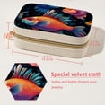 thumbnail image 5 of Fish Velvet Portable Jewelry Organizer with Removable Compartment - Necklace Holder and Gift Box, 5 of 7