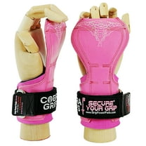 Cobra Grips FIT Pink Rubber For Ladies Best Weight Lifting Gloves Heavy Duty Straps For Deadlifts