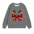 thumbnail image 4 of Bnwani Christmas Toddler Crew Neck Sweatshirts Boys Long Sleeve Casual Print Gray Size 8-9 Years, 4 of 4