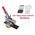thumbnail image 1 of Square Refrigerator Badge Press Machine 50x50mm/63.5x63.5mm Rotating Manual Fridge Magnet Making Machine With 100PCS Magnet Part ,Easy to Operate, 1 of 7