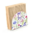 thumbnail image 2 of Butterflies Flowers Leaves Napkin Holder for Table Clear Napkin Stand Paper Holder Acrylic Organizer Dispenser Napkins for Dinner Kitchen Restaurant Room, 2 of 8