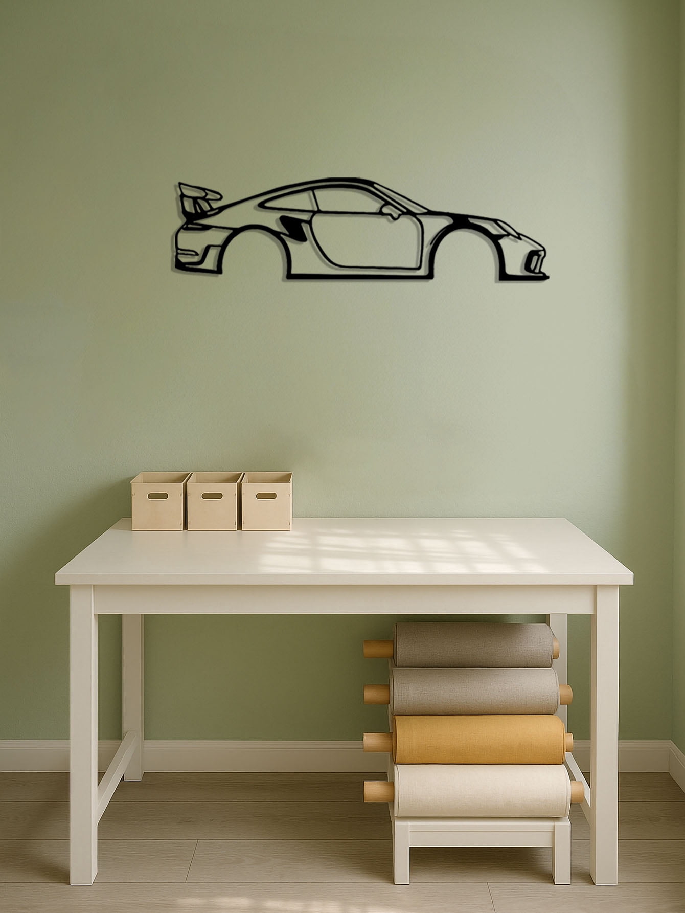 Metal Wall Adornment, Car Art for Children's Rooms, Kindergartens, Living Rooms, Nurseries & Bedroom