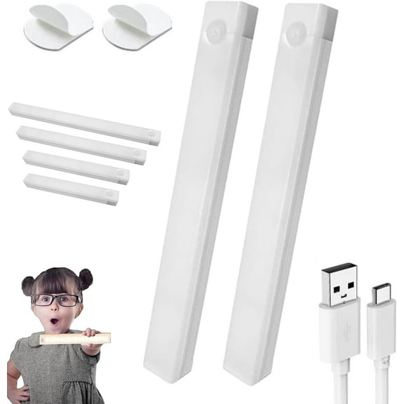 Conceptan Light Closet Light, Modolight Smart Motion Sensor Light, Motion Sensor Light Metal Plate, Smart LED Under-Cabinet Lighting, Punch-Free Magnetic Rechargeable Light.