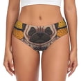 thumbnail image 1 of Fotbe Pug dog Yoga Calzones Estampados para Mujer – Ropa Interior de Algodón, Cómoda, Suave y Elástica-Large, 1 of 6