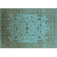 thumbnail image 1 of Ahgly Company Indoor Rectangle Oriental Light Blue Traditional Area Rugs, 7' x 10', 1 of 4