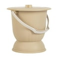 thumbnail image 4 of TOOYFUL Portable Bedpan Pot Night Commode Bucket Spittoon with Lid and Handle Chamber Pot for Children Female Male Indoor Home Yellow, 4 of 9