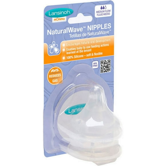 Lansinoh Mamelons à Vagues Naturels - Débit Moyen