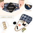 thumbnail image 4 of Womens Chain Shoulder Bag Retro Circle Print Classic Tote Handbags Fashion Clutch Hobo Purse with Zipper for Travel Casual, 4 of 7