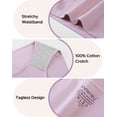 thumbnail image 5 of INNERSY Women's Cotton Jacquard Underwear Breathable Hipster Panties 3 Pack(L,Purple Blush), 5 of 8