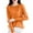 Orange, variant on Wdgfv Cowl Neck Pullover Women Women's Ribbed Knit Turtleneck Pullover Sweater Soft Comfortable Casual Winter Long Sleeve Slim Fit Top for