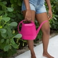thumbnail image 2 of Bloem Aqua Rite 144 Fl Oz Resin Plastic Watering Can -  Indoor & Outdoor, Narrow Spout, Comfortable Dual Handles for Flowers and Houseplants, Fuchsia, 2 of 5