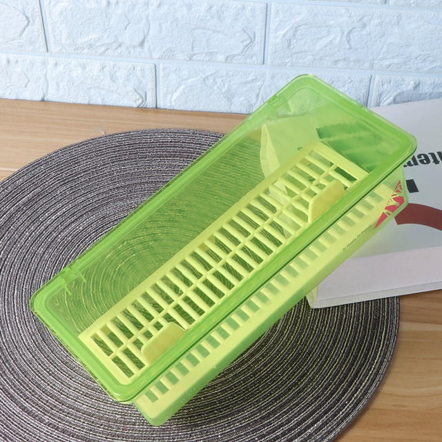 ADDHAT Para Con Y Drenaje Color Verde Para Almacenamiento De Utensilios