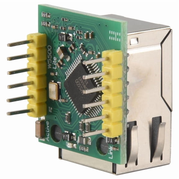 W5500 Ethernet Network Module SPI Interface Ethernet/IP Protocol Compatible WIZ820Io,1 * W5500 Ethernet network module,green