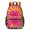 Red and Orange Tie Dye Pattern, variant on Red and Orange Tie Dye Pattern 17" Waterproof Oxford School Backpacks for Teens, S-Shape Padded Straps, for School, Travel, Hiking, Camping