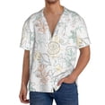 thumbnail image 2 of Disketp Men's Hawaiian Sea Animals Print Shirts Button Down Holiday Beach Shirts-X-Large, 2 of 5
