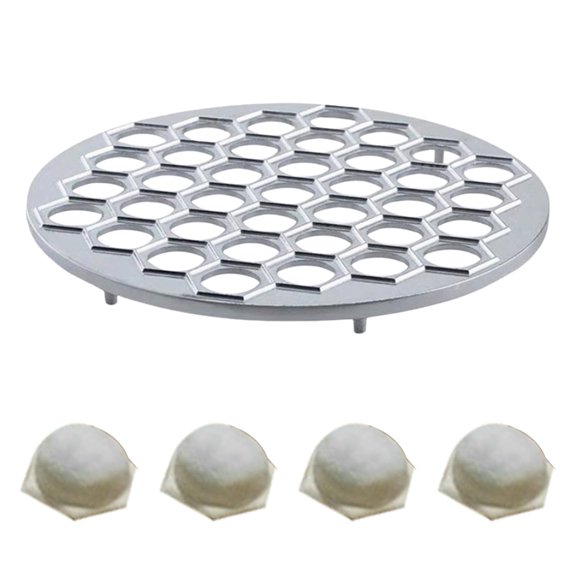 Russian Dumpling Mold 37 Holes Metal Ravioli Maker Pelmeni Meat Dumplings Cutter Effortless Homemade Dumplings Maker for Restaurant Home
