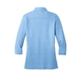 thumbnail image 2 of Port Authority Adult Female Women Electric Heather Polo Moonlt Blue/Wh Medium, 2 of 2
