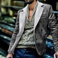 thumbnail image 2 of Vedolay Men Jackets for Winter 2023 Fall Fall Fashion Clothes Classy Open Front Cardigans Grey,M, 2 of 5