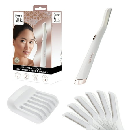 Pure Silk Dermaplane Facial Exfoliator and Hair Remover, 1 Pc Hair Remover Epilator