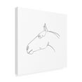 thumbnail image 2 of Emma Scarvey 'Equine Pencil Contour I' Canvas Art, 2 of 3