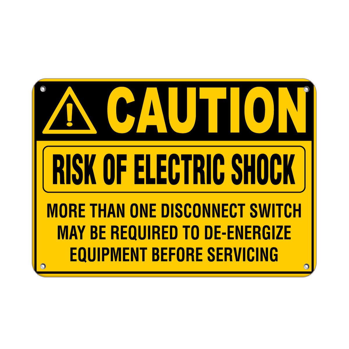 Warning Multiple Supplies Electrical Safety Labels 