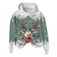 thumbnail image 4 of WILLBEST Sudadera Deportiva para Mujer, Estilo Casual, con Estampado Navideño de Ciervos con Cabeza Grande y Copos de Nieve, Cuello Redondo, Manga Larga y Capucha Ligera Chica​​, 4 of 4