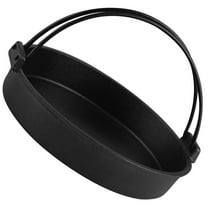 Soimiss Sukiyaki Wok Pot Cast Iron Black 1Pack Home Kitchen Use