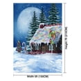 thumbnail image 2 of GreenDecor 5x7ft Xmas new year photography photo backdrop background christmas Colorful winter scenery with a candy house gingerbread forest landscape snow tree, 2 of 4