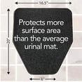 thumbnail image 5 of Resilia Urinal Mat (6-Pack), Absorbent, Disposable Bathroom Floor Protector, 17 Inches X 21 Inches, Made in USA, 5 of 9