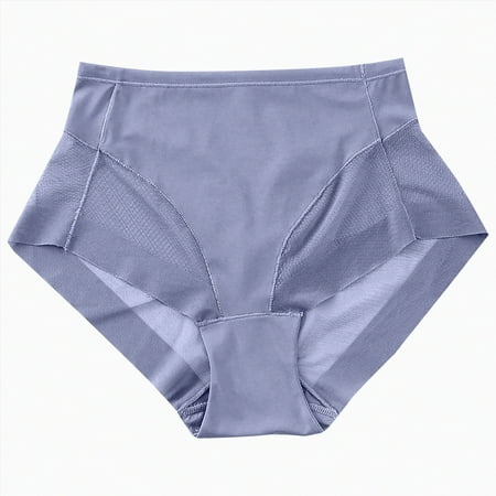 Meiodtion Underwear for Women High Waisted Thong Comfort Seamless Panties Waistband Elastic Waist Moisture Wicking Panty  Blue  XXXL