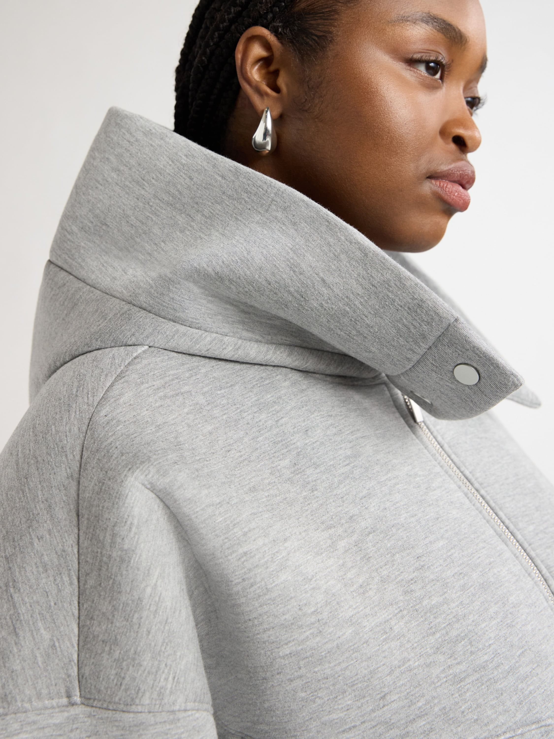 Scoop Women’s and Women's Plus Scuba Knit Hooded Jacket, Sizes XS-4X