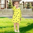 thumbnail image 7 of Yellow Triangle Dots Girls'long-sleeved dress Thickened A-dress Warm Dress Basic Shirt Party Dresses, 7 of 7