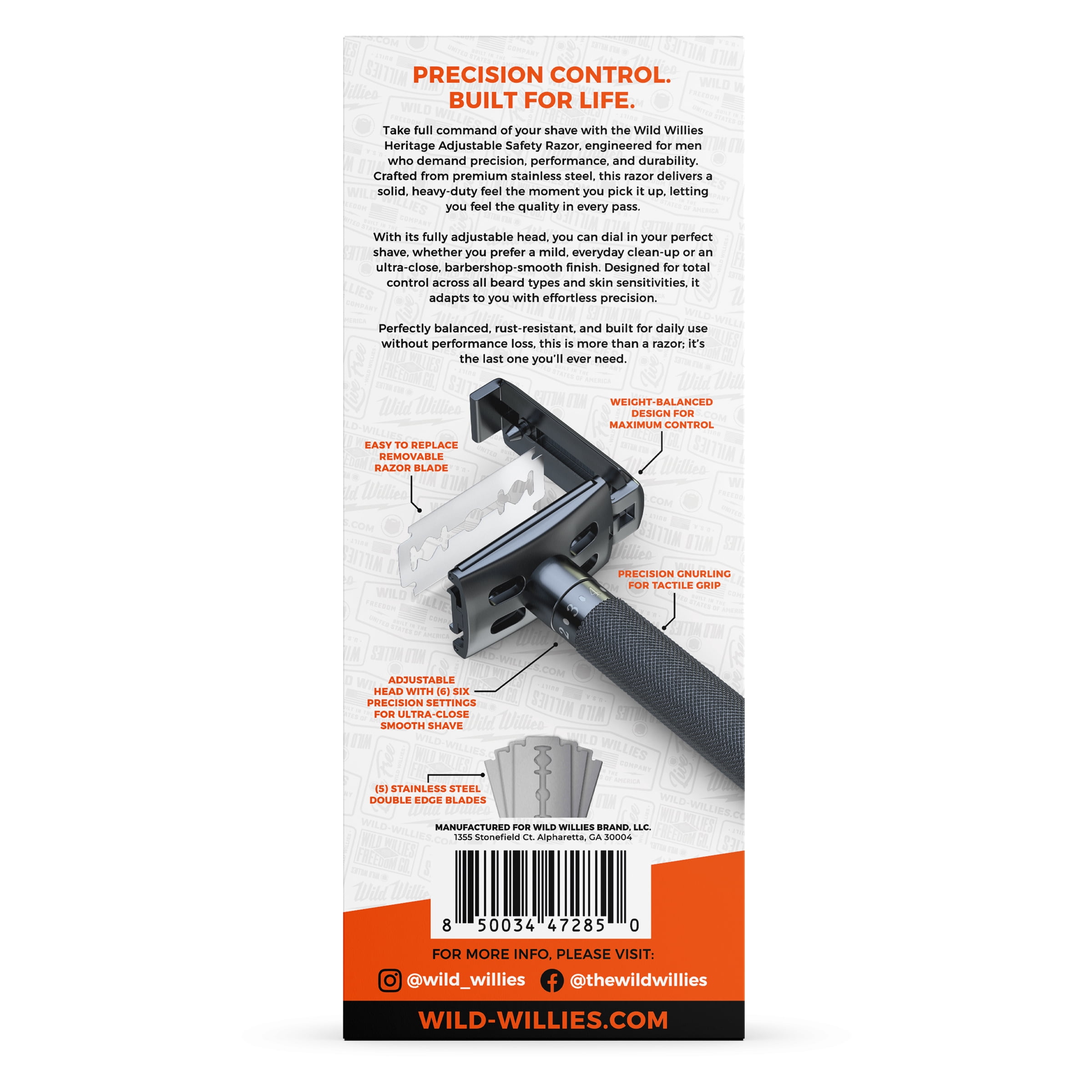 Wild Willies Heritage Precision Adjustable Razor