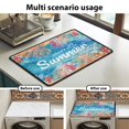 thumbnail image 7 of ZIATUBLES Washer and Dryer Top Protcetor Mat Water Resistant Washing Machine Top Dust Cover Pad for Laundry Room Kitchen Home Decor Accessories, 24 x 19.7 Inch, Happy Summer Coral, 7 of 7
