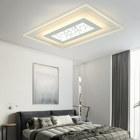 Modern Acrylic LED Ceiling Light Flush Mount Square Lighting Fixture Room Decor Lamp