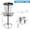 thumbnail image 5 of GSE Games & Sports Expert Professional Portable 24-Chain Disc Golf Targets Basket, PRO Disc Golf Practice Goal Baskets(Black), 5 of 6