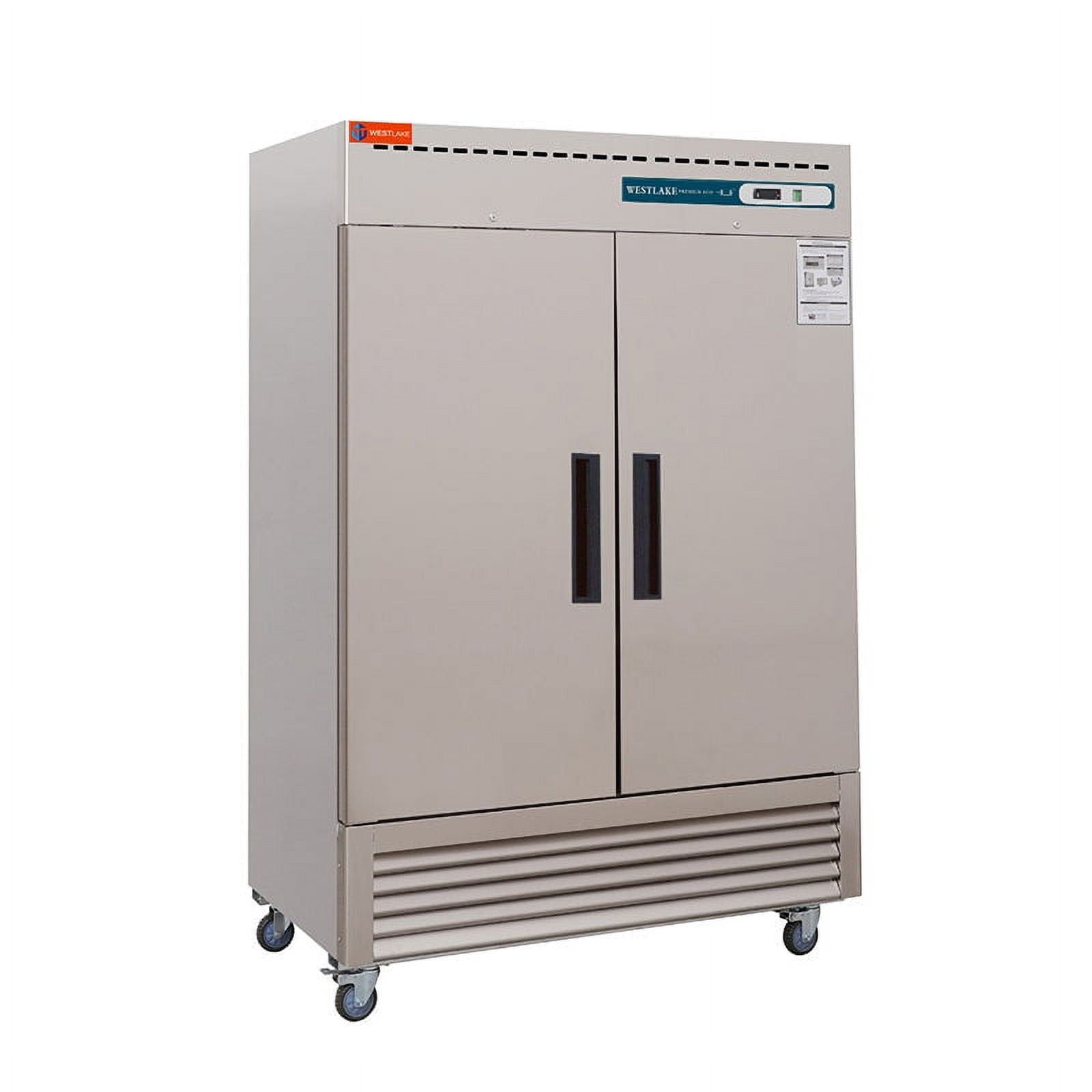 Westlake WKR-49B 49 Cu.ft Stainless Steel 2-Door Commercial Reach-In Refrigerator